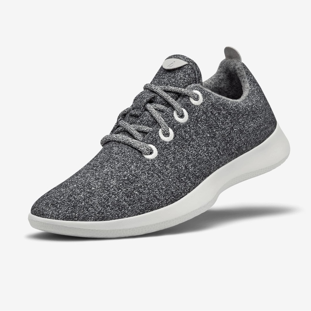 Allbirds Wool Runners Natural Grey Lace Up Sneakers